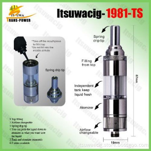 Itsuwa variable airflow ecig 1981-TS tank